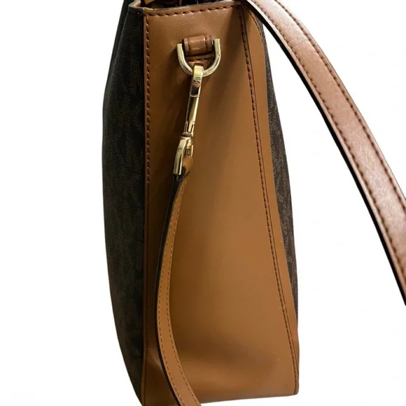 Michael Kors Jessie Large Signature TZ Tote Satchel Shoulder Bag Like New - Picture 6 of 16